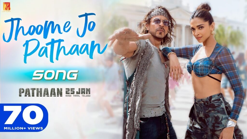 SRK Pathaan Movie Jhoome Jo Pathaan Song Lyrics In Hindi & English