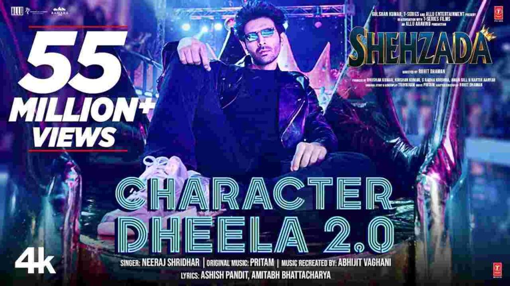 Character Dheela 2.0 Lyrics In Hindi - Shehzada Film -LyricalVenue